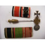 German WW2 Third Reich Pin & Other Items