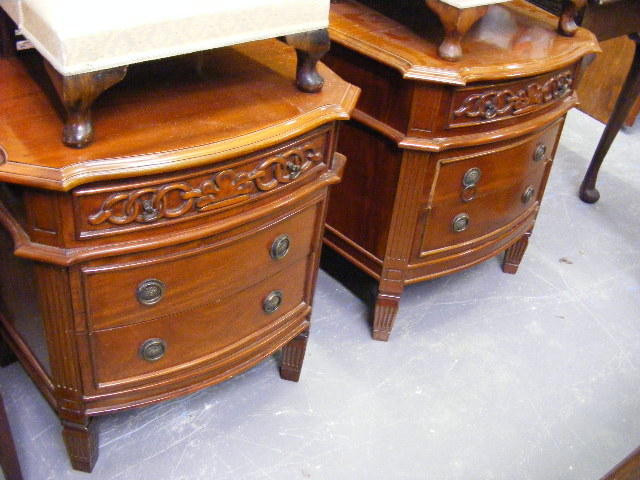 Two Modern Bedside Cabinets