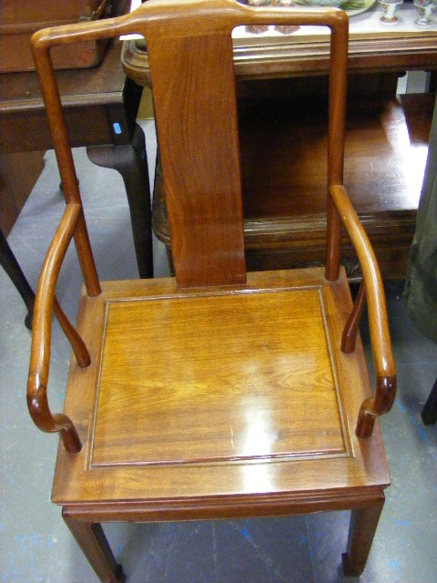 Two Modern Chippendale Style Chairs