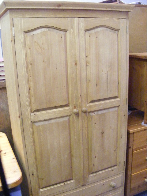 Modern Pine Wardrobe (Mis-Buy, Arrived New In Wrapping, Cost Approx. £300)