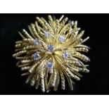 18k Gold Tiffany & Co. 0.6ct Diamond Brooch/Pendant Combo Approx. 24.4g