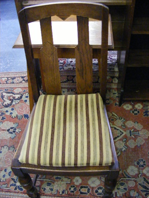 Set Of Six Oak Dining Chairs (Hand Made At Tideford)