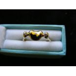 Tiffany & Co. Elsa Peretti Signed 18k Gold & Diamond Ring 4g