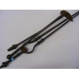 Large 19thC. Iron Companion Set