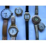 Two Ladies Gold Watches A/F & Other Ladies Watches