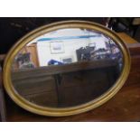 Large Early 20thC. Oval Mirror