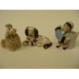 Staffordshire Style Poodle & Other Small Items