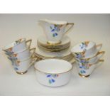 Royal Doulton Art Deco Porcelain Comprising Six Trios, One Milk Jug & One Sugar Bowl