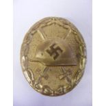 WW2 German Third Reich Gold Grade Wound Badge L1/11