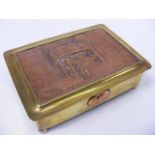 Heavy Gauge Brass & Copper Engineered Cigar Box