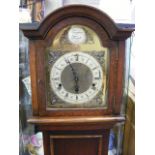 Oak Cased Longcase Grandmother Clock