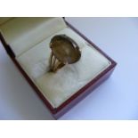 Ladies 9ct Smoky Quartz Ring