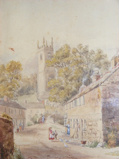 Two Early 20thC. Cornish Framed Watercolours Inc. Altarnun, Approx. 18cm X 25cm