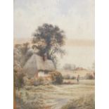 Two Framed Watercolours - Indistinctly Signed, Approx. 54cm X 38cm, Rural Landscapes
