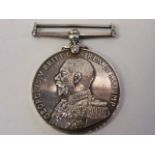 WW2 Service Medal - 5698 J. Toms Sea.N ICL R.N.R