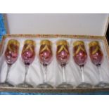 Boxed Set Of Six Italian Wine Glasses