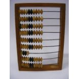 C.1900 Russian Ebony & Ivory Abacus (Provenance: Owned Previously By Russian Aristocracy)