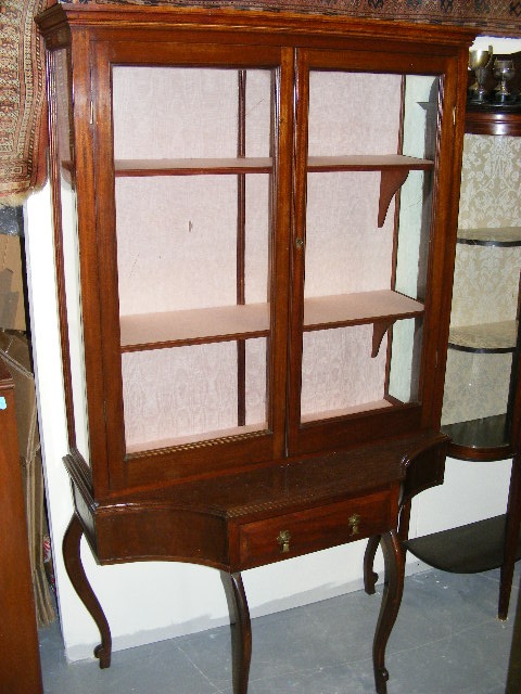 Edwardian Mahogany Breakfront Cabinet