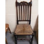 Early 20thC. Rush Seat Chair