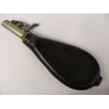 Antique Leather Powder Flask