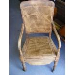 Edwardian Beech 'Reading Chair'