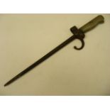 Early 20thC. Bayonet With Brass Handle, Possibly French