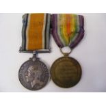 WW1 Medal Set - 109475 Pte. C. Burrows Notts. & Derby R.