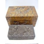 Two Ethnic Carved Boxes