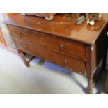 Early 20thC. Oak Chest With Barley Twist Legs