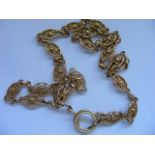 Yellow Metal Chain (Tests At 18ct) & 9ct Link 10.4g A/F