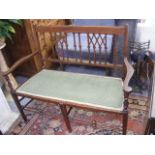 An Edwardian Sofa With Inlaid Decor