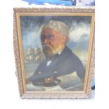 19thC. Oil Portrait On Canvas Of Merchant Seaman, Thought To Be Robert James, Master Of The Prince,