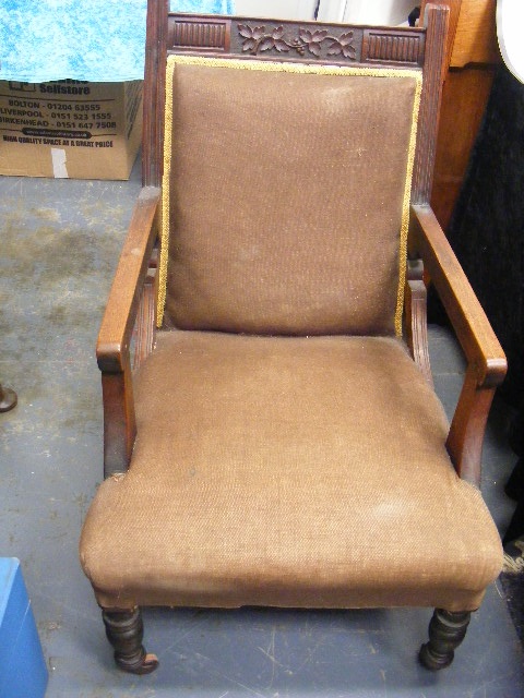 Late Victorian Library Chair