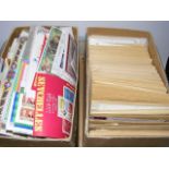 Large Boxed Quantity Of Mixed Stamps Inc. Part Albums