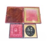 Two Victorian Boxed Picture Display Cases