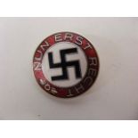 Nun Erst Recht German Nazi Party Badge