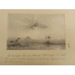 Antique Print - Design For Aerial Carriage In 1843