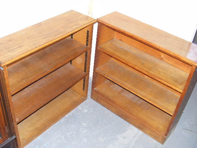 Two 1930'S Oak Book Shelves