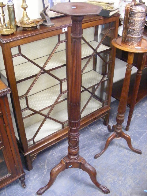 An Edwardian Mahogany Torchere