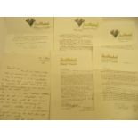 Five Signed Letters From Artist David Shepherd & One From Don Breckon To WW2 Army Photographer Gee