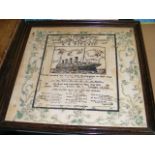 Early 20thC. Framed Titanic Commemorative Print