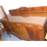 A Victorian Mahogany Piecrust Sideboard