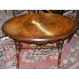 Small 19thC. Walnut Oval Table