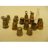 Two Silver Thimbles & Other Thimbles