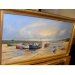 Richard Blowey - Oil On Canvas Of St. Ives Bay At Low Tide