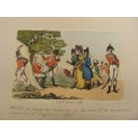 Period Print Of Militia In Camp At Time Of Threatened Of England By Napoleon