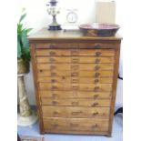Early 20thC. Pine Map Chest