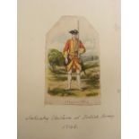 Infantry Uniform For British Army 1742 Print