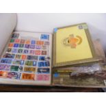 Quantity Of Vintage Stamps Inc. Two Albums