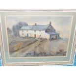 Elizabeth Parr Newlyn School - Watercolour Of Cottage